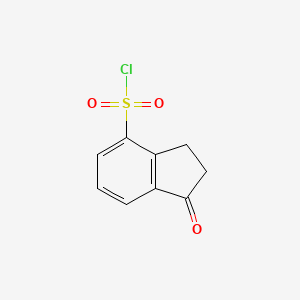 molecular formula C9H7ClO3S B2475526 Chlorure de 1-oxo-2,3-dihydro-1H-indène-4-sulfonyle CAS No. 1935247-73-6