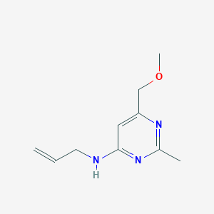 molecular formula C10H15N3O B2475538 N-allyl-6-(methoxymethyl)-2-methyl-4-pyrimidinamine CAS No. 478043-20-8