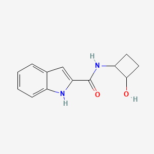 molecular formula C13H14N2O2 B2475545 N-(2-hydroxycyclobutyl)-1H-indole-2-carboxamide CAS No. 2198127-03-4