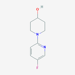 molecular formula C10H13FN2O B2475572 1-(5-Fluoropyridin-2-yl)piperidin-4-ol CAS No. 1247792-84-2