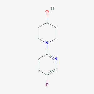 molecular formula C10H13FN2O B2475572 1-(5-氟吡啶-2-基)哌啶-4-醇 CAS No. 1247792-84-2