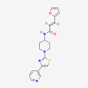 (E)-3-(furan-2-yl)-N-(1-(4-(pyridin-3-yl)thiazol-2-yl)piperidin-4-yl)acrylamide