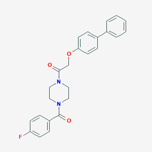 1-[([1,1'-Biphenyl]-4-yloxy)acetyl]-4-(4-fluorobenzoyl)piperazine