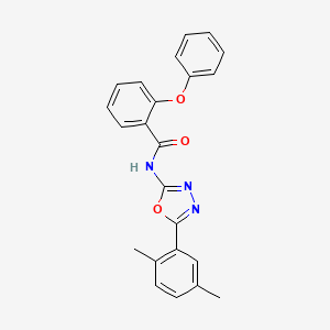 molecular formula C23H19N3O3 B2475580 N-[5-(2,5-Dimethylphenyl)-1,3,4-oxadiazol-2-yl]-2-phenoxybenzamid CAS No. 891125-44-3