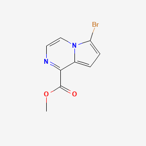 molecular formula C9H7BrN2O2 B2475600 Methyl 6-bromopyrrolo[1,2-a]pyrazine-1-carboxylate CAS No. 2091094-63-0