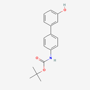 molecular formula C17H19NO3 B2475607 3-(4-BOC-氨基苯基)苯酚 CAS No. 1261916-66-8