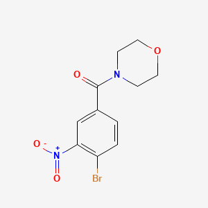 molecular formula C11H11BrN2O4 B2475608 4-(4-溴-3-硝基苯甲酰基)吗啉 CAS No. 332400-36-9