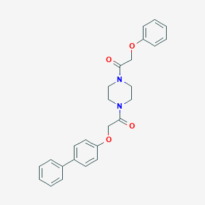 2-(Biphenyl-4-yloxy)-1-[4-(phenoxyacetyl)piperazin-1-yl]ethanone