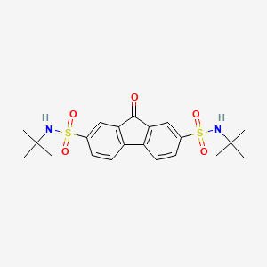 molecular formula C21H26N2O5S2 B2475619 N2,N7-二（叔丁基）-9-氧代-9H-2,7-芴二磺酰胺 CAS No. 255714-05-7