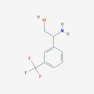 molecular formula C9H10F3NO B2475623 b-Amino-3-(trifluoromethyl)benzeneethanol CAS No. 1094709-76-8