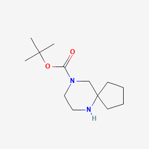 molecular formula C13H24N2O2 B2475628 叔丁基6,9-二氮杂螺[4.5]癸烷-9-羧酸酯 CAS No. 886766-37-6