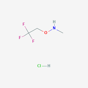 molecular formula C3H7ClF3NO B2475646 Methyl(2,2,2-trifluoroethoxy)amine hydrochloride CAS No. 2044796-79-2