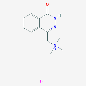 molecular formula C12H16IN3O B2475647 N,N,N-trimethyl(4-oxo-3,4-dihydro-1-phthalazinyl)methanaminium iodide CAS No. 317377-47-2