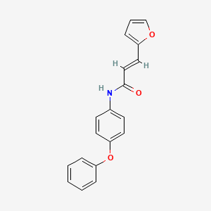 molecular formula C19H15NO3 B2475675 (2E)-3-(furan-2-yl)-N-(4-phenoxyphenyl)prop-2-enamide CAS No. 1164525-22-7