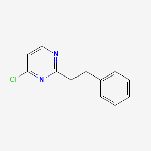 molecular formula C12H11ClN2 B2475676 4-氯-2-(2-苯乙基)嘧啶 CAS No. 1251075-55-4