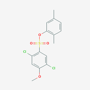 molecular formula C15H14Cl2O4S B2475686 2,5-Dimethylphenyl 2,5-dichloro-4-methoxybenzene-1-sulfonate CAS No. 2415630-51-0
