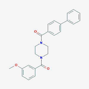 Biphenyl-4-yl{4-[(3-methoxyphenyl)carbonyl]piperazin-1-yl}methanone