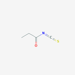 molecular formula C4H5NOS B2475691 Propanoyl isothiocyanate CAS No. 41834-85-9