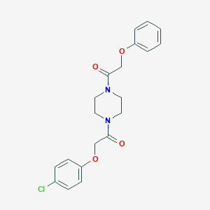 molecular formula C20H21ClN2O4 B247570 2-(4-Chloro-phenoxy)-1-[4-(2-phenoxy-acetyl)-piperazin-1-yl]-ethanone 