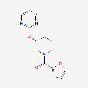 Furan-2-yl(3-(pyrimidin-2-yloxy)piperidin-1-yl)methanone