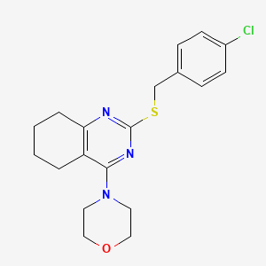 4-Chlorobenzyl 4-morpholino-5,6,7,8-tetrahydro-2-quinazolinyl sulfide