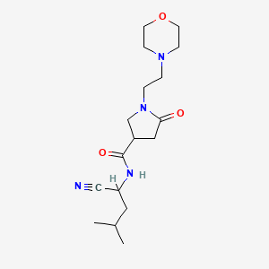 N-(1-cyano-3-methylbutyl)-1-[2-(morpholin-4-yl)ethyl]-5-oxopyrrolidine-3-carboxamide