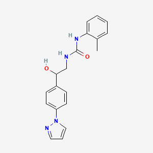 molecular formula C19H20N4O2 B2475728 1-[2-Hydroxy-2-(4-pyrazol-1-ylphenyl)ethyl]-3-(2-methylphenyl)urea CAS No. 2415527-16-9