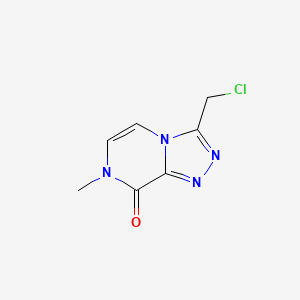 molecular formula C7H7ClN4O B2475737 3-(Chloromethyl)-7-methyl-[1,2,4]triazolo[4,3-a]pyrazin-8(7H)-one CAS No. 2095410-15-2