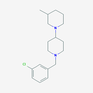 molecular formula C18H27ClN2 B247574 1-(3-Chlorobenzyl)-3'-methyl-4,1'-bipiperidine 