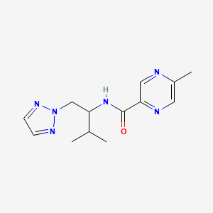 5-methyl-N-(3-methyl-1-(2H-1,2,3-triazol-2-yl)butan-2-yl)pyrazine-2-carboxamide