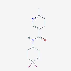 molecular formula C13H16F2N2O B2475752 N-(4,4-difluorocyclohexyl)-6-methylnicotinamide CAS No. 2034561-24-3
