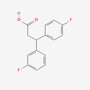 molecular formula C15H12F2O2 B2475765 3-(3-fluorophenyl)-3-(4-fluorophenyl)propanoic Acid CAS No. 80272-09-9