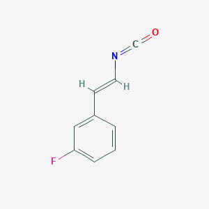 molecular formula C9H6FNO B2475781 1-Fluoro-3-(2-isocyanatovinyl)benzene CAS No. 2044498-32-8