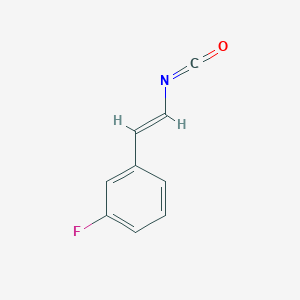 molecular formula C9H6FNO B2475781 1-氟-3-(2-异氰酸乙烯基)苯 CAS No. 2044498-32-8