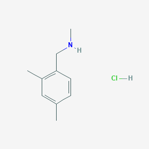 molecular formula C10H16ClN B2475782 1-(2,4-dimethylphenyl)-N-methylmethanamine;hydrochloride CAS No. 470692-25-2