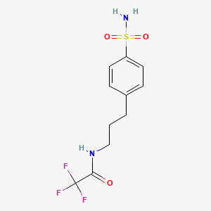 2,2,2-Trifluoro-N-[3-(4-sulfamoylphenyl)propyl]acetamide