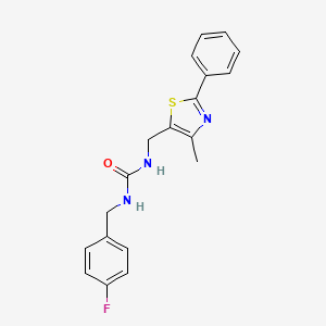 1-(4-Fluorobenzyl)-3-((4-methyl-2-phenylthiazol-5-yl)methyl)urea