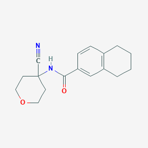 molecular formula C17H20N2O2 B2475804 N-(4-cyanooxan-4-yl)-5,6,7,8-tetrahydronaphthalene-2-carboxamide CAS No. 1355884-88-6