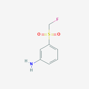 molecular formula C7H8FNO2S B2475809 3-(Fluoromethylsulfonyl)aniline CAS No. 1780868-90-7