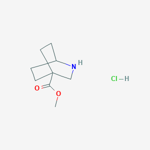 Methyl 2-azabicyclo[2.2.2]octane-4-carboxylate;hydrochloride