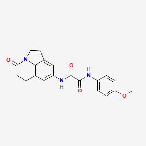 N1-(4-methoxyphenyl)-N2-(4-oxo-2,4,5,6-tetrahydro-1H-pyrrolo[3,2,1-ij]quinolin-8-yl)oxalamide