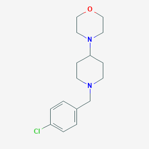 molecular formula C16H23ClN2O B247582 4-[1-(4-Chlorobenzyl)-4-piperidinyl]morpholine 
