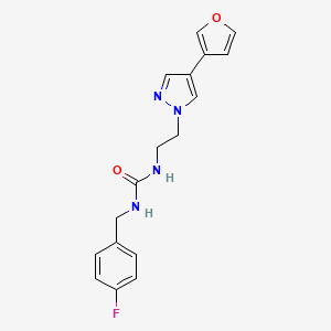 1-(4-fluorobenzyl)-3-(2-(4-(furan-3-yl)-1H-pyrazol-1-yl)ethyl)urea