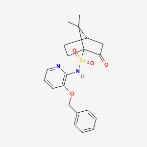 7,7-dimethyl-2-oxo-N-(3-phenylmethoxypyridin-2-yl)bicyclo[2.2.1]heptane-1-sulfonamide