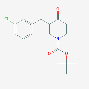 Tert-butyl 3-[(3-chlorophenyl)methyl]-4-oxopiperidine-1-carboxylate