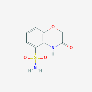 molecular formula C8H8N2O4S B2475835 3-Oxo-4H-1,4-benzoxazine-5-sulfonamide CAS No. 2095410-73-2