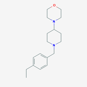 molecular formula C18H28N2O B247584 4-[1-(4-Ethylbenzyl)piperidin-4-yl]morpholine 