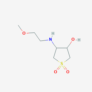 3-Hydroxy-4-[(2-methoxyethyl)amino]-1$l^{6}-thiolane-1,1-dione