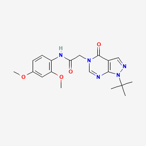 2-(1-tert-butyl-4-oxopyrazolo[3,4-d]pyrimidin-5-yl)-N-(2,4-dimethoxyphenyl)acetamide