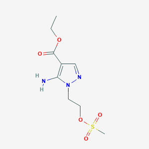 ethyl 5-amino-1-[2-(methanesulfonyloxy)ethyl]-1H-pyrazole-4-carboxylate